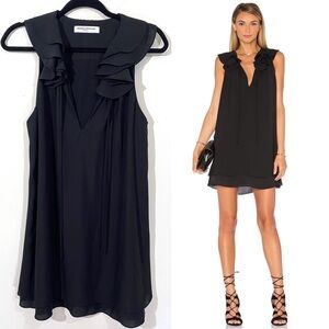 Elegant Black Ruffled Dress